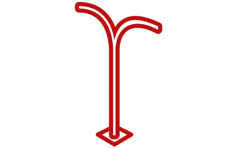 Postes para iluminação pública