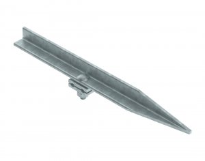 Haste terra Cantoneira - Furo Redondo - Com Conector